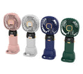 Portable Mini Wearable Hanging Fan Usb Rechargeable Handheld air Cooling Small Table Fan With Digital Display Handy Fan
