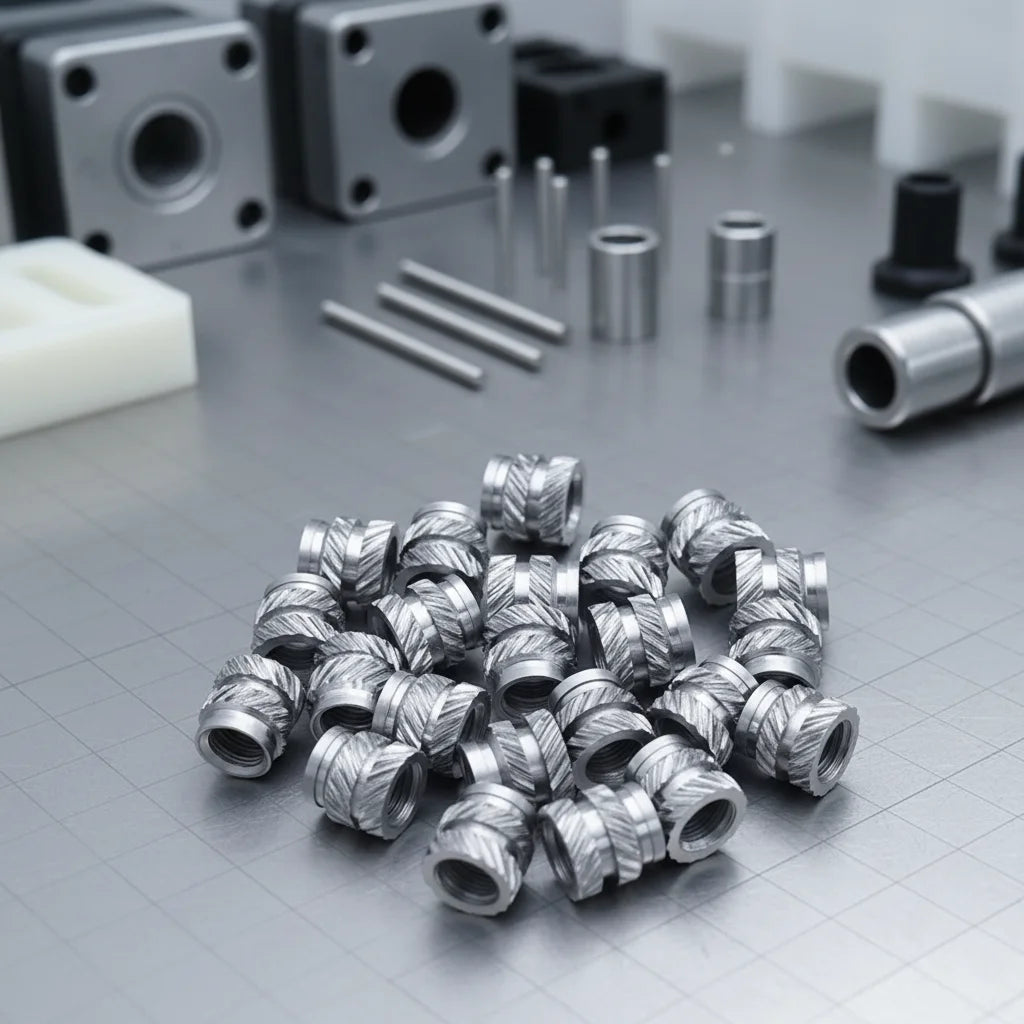 OEM CNC Machining M1.6 to M10 QT IUB Series Stainless Steel Knurled Female Threaded Insert Nut for Shell Plastic Molding