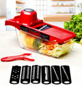 Cheap Price 6 in 1 Multifunctional Vegetable Cutter Vegetable Chopper with 6 Blades