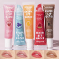 Wholesale Custom Logo Vegan Lip Gloss Tubes Cute Matte Glossy Lip Oil with Glitter Clear Shining Tinted Lip Oil