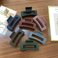 Women Fashion Simple Hair Clips Hair Accessories Pure Color Elegant Large New Design Luxury Acrylic Plastic Hair Claw