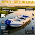 100% Heat Weld Process 300 CM 5 Person Solarmarine PVC Foldable Inflatable Rowing Boat Optional Outboard Motor and Mount Bracket