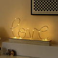 Hstyle SD852 New EID Mubarak Wooden Pendant with LED Light Ramadan Decorations for Home Party Tableware and Table Decorationsn
