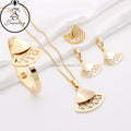 Brazilian 18K Gold Plated Stainless Steel Jewelry Love Cute Geometric Fashion Solid Color Gemstone Bracelet Design Sets