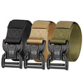 New Arrival Men's Casual Weave Sling Tactical Belt 4.0cm Width Custom Logo Polyester Nylon Cotton Alloy Buckle Outdoors Fashion