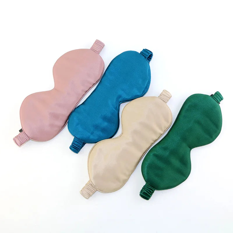Wholesale Luxury Gift 100% Pure Mulberry Silk Filler Eye Cover Pure Silk Eye Mask