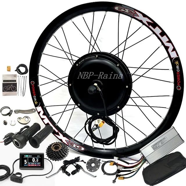 UK USA Warehouse 26'' 27.5'' 29'' MTX39 48/52v 2000w Cheap Electric Bike Kit Electric Bicycle Part Conversion Kit with 7S Ebike
