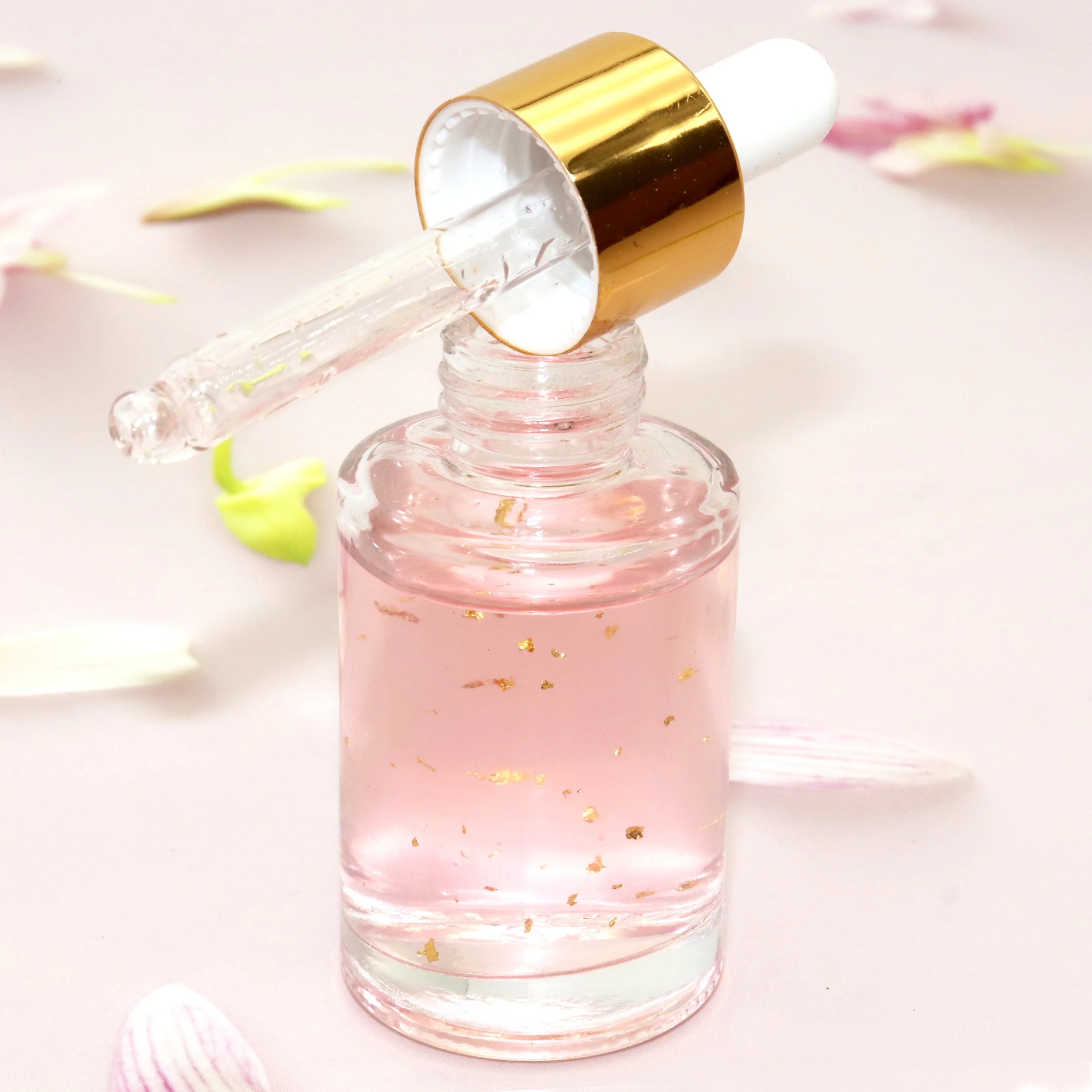 Private Label Organic Gold Serum 24K Pure Korean Facial Skin Essence Face Serum for Anti-Aging and Whitening Liquid Form