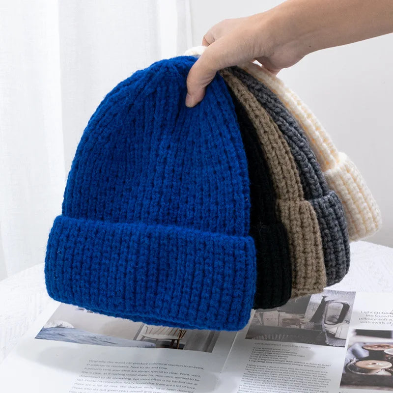 Custom Good Quality Plain Style Beanies Acrylic Material Worm Hat Add Your Own logo