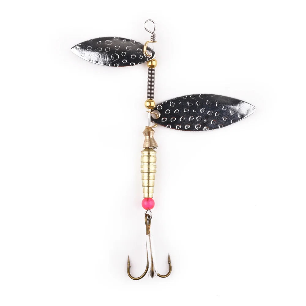 9.8CM 10G Artificial Spinner Fishing Lure Handmade Metal Fishing Bait