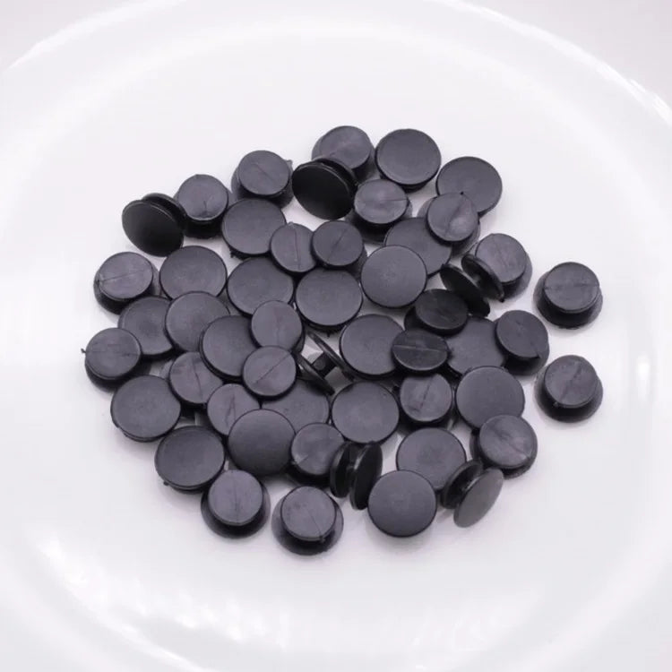 Wholesale Plastic Black Button Buckles Parts Accessories Fit for DIY Clog Shoe Charms