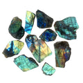 Boheng Natural Crystal Labradorite Colorful Bright Raw Stone Slice Free Form Carved Fashion Trend Holiday Decoration Gift