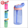 Wholesale Bpafree Plastic Kids Water Bottle Straw Drinking Children School Cute Water Bottle Drinkware Small Travel Water Bottle