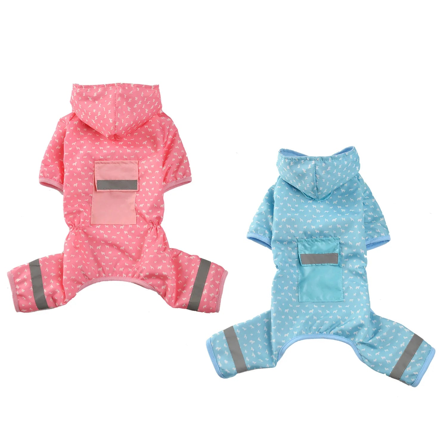 Wholesale NEW Dot Reflective  PVC Raincoat Manufacturers for Pet Dog