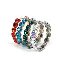 Vintage Female Ring Hoop Earrings Stainless Steel with Diamond Inlaid Colors Fashion Metal Simplicity VINTAGE EARRINGS