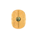 Vintage Stainless Steel 18K Gold Plated Opening Ring Gift Exaggerate Wide African Turquoise Rings