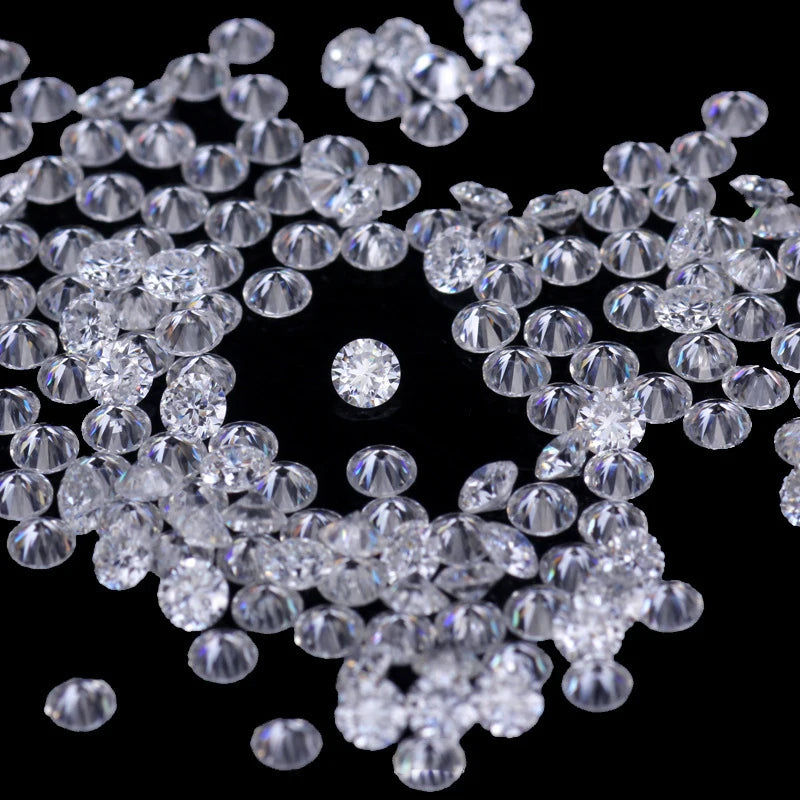 Pass Diamond Test Loose Vvs Moissanite Fast Delivery Iced Out Round Brilliant Cut Diamond for Diy Fine Jewelry