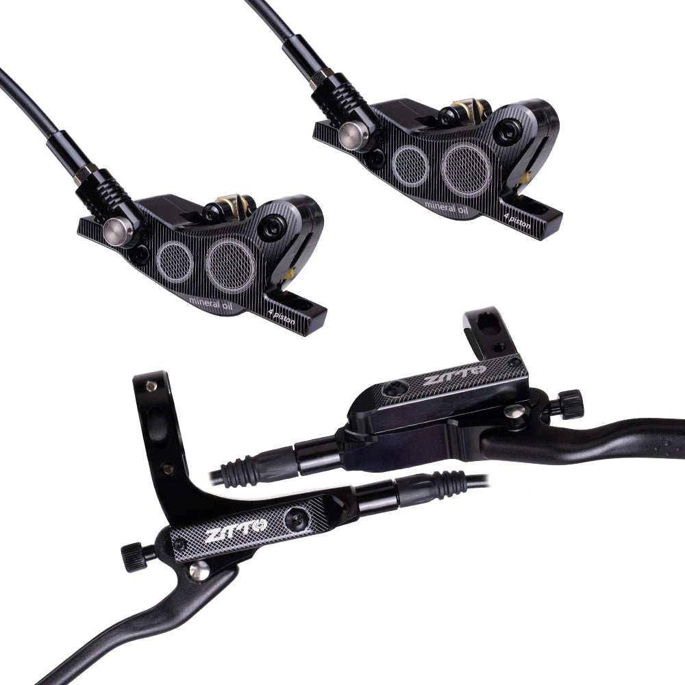 ZTTO Mountain Bicycle Parts  Colorful 4 Piston Hydraulic Disc Brake M840 With Cooling Full Meatal Pads