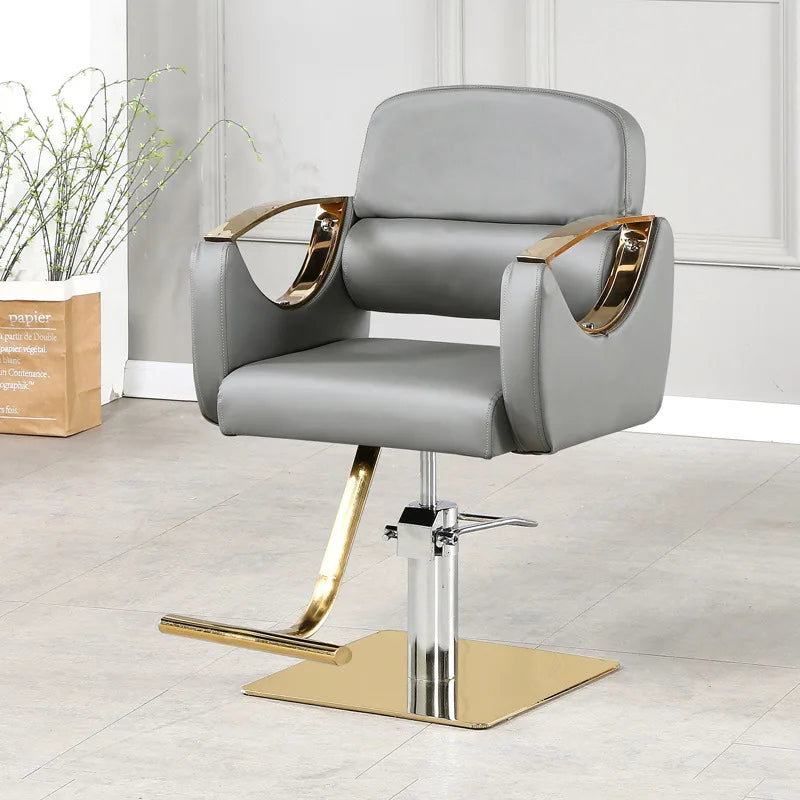 Kisen Luxury Modern Hair Washing Beauty Salon Furniture Barbershop Hairdressing Ladies Styling Barber Chair for Woman Use