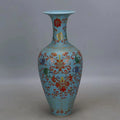 Antique Chinese Handmade Blue and White Porcelain Decoration Ceramic Vase for Home Hotels