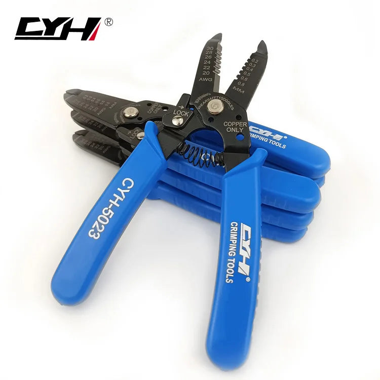 CYH-5023 AWG30-20 Electrical Tools for Electrician Wire Stripper Electronic Wire Stripping Nipper Cable Cutter Pliers