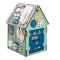 Multi-functional Intelligence  Six Sides Kids Early Educational Wooden Busy Box Toy  Busy Box Montessori Wooden Toys