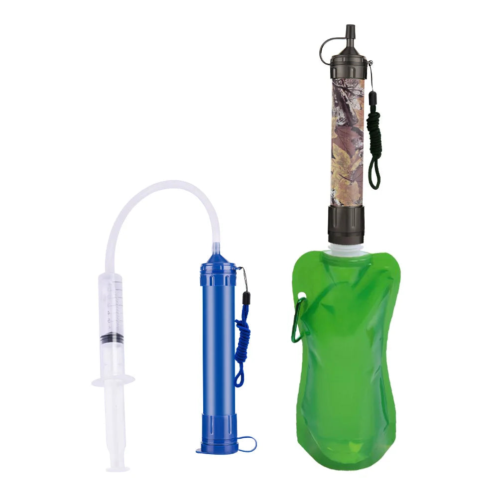 Outdoor Camping Hiking Survival Portable Water Purifier Straw 4500 Liters Personal Water Filter Straw