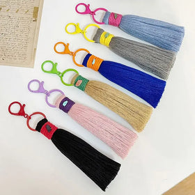 Cute Tassel Keychain Clasp with Tassel Tassel Key Rings Bag Keychain for Girls Handbag Purse Pendant Charms Decorate Accessories