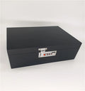 Bamboo Wood Lockable Storage Organizer Box with Lid Painted Customizable Multifunction Decorative Box for Holiday Gifts