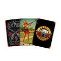 Hot Sale 12*8 Inch Metal Tin Signs Vintage Nostalgic Rose Women Bar Barbershop Decor Plaque Metal Crafts Gun Posters