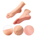 Realistic Soft Silicone Foot Sleeve for Crossdresser Cosplay Shoe Fitting Display Pedicure Practice Foot Model