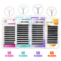 Abonnie Factory Wholesale PBT Bulk 3D 4D 5D 6D 8D W Lashes Your Own Brand 0.07mm Yy Lashes 14mm YY Lash Extensions