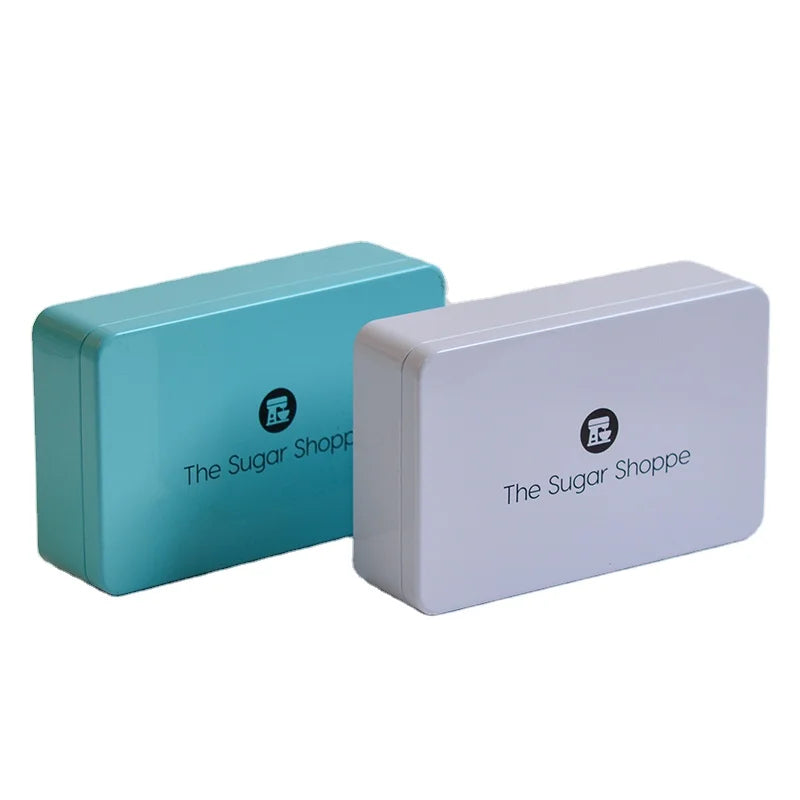 Food Grade Rectangle Metal Cookies Tin Box for Biscuit Cookies Packaging