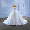 Jancember RSM67426 Boat Neck Sleeveless Backless Bridal Lace Wedding Dresses