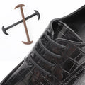 12 Pcs Silicone Shoelaces Men's and Women's Leather Shoes Elastic Shoe Laces Without Ties Fast on and off Rubber Lazy Shoelace