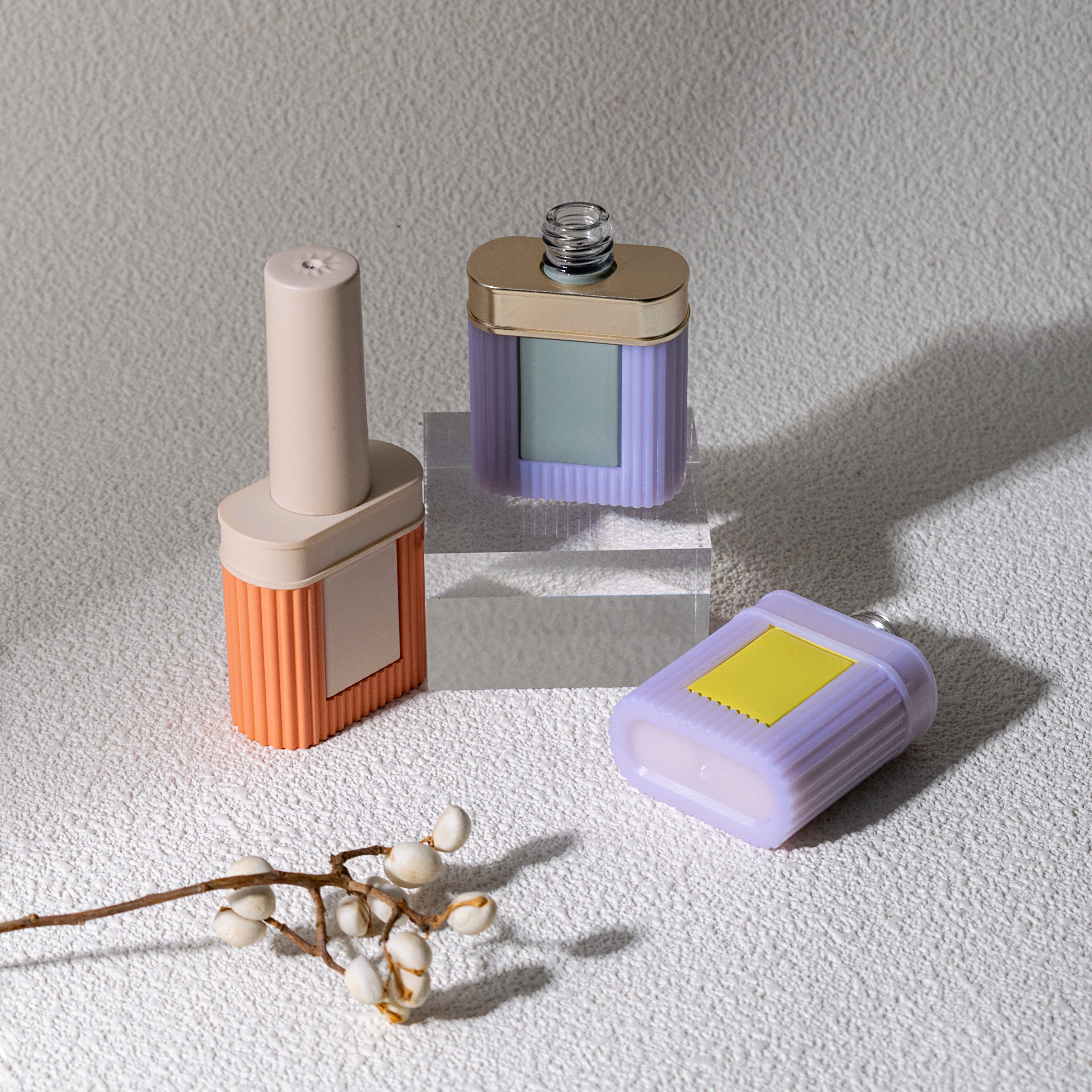 10ml Matte Design Your Own Nail Polish Bottle Square Refillable Cosmetic UV Gel Nail Packaging