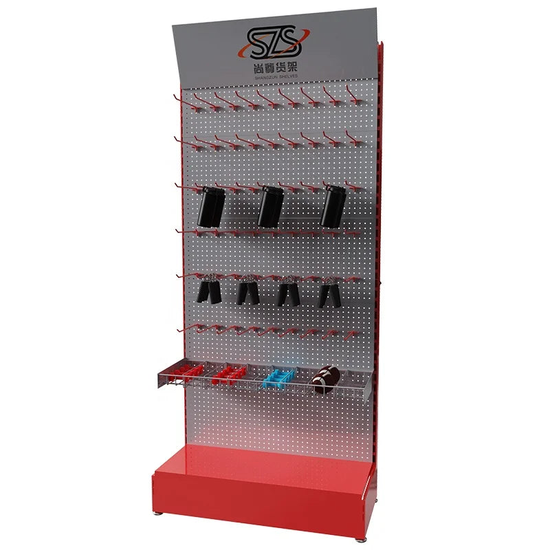 Iron Customized Tool Retail Shops Scarf Ornaments Tools Hardware Product Accessories Punch Hole Hanging Hook Display Rack