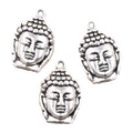 Vintage Charms Pendant Antique Bronze Silver Gold Color Tathagata Meditate Buddha Charms Pendant for Jewelry Accessories