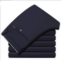 Fashion Business Casual Long Pants Suit Pants Formal Trousers Male Elastic Straight Business Leisure Office Men's Trousers