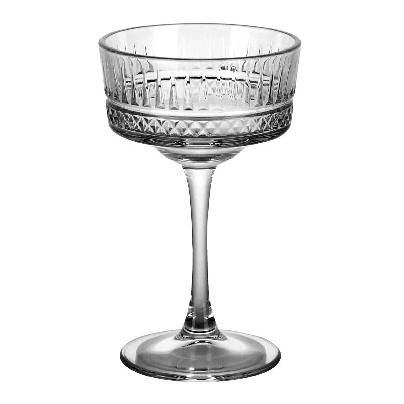 European Carved champagne Glass martini Goblet Home Creative Dessert Cocktail Glass