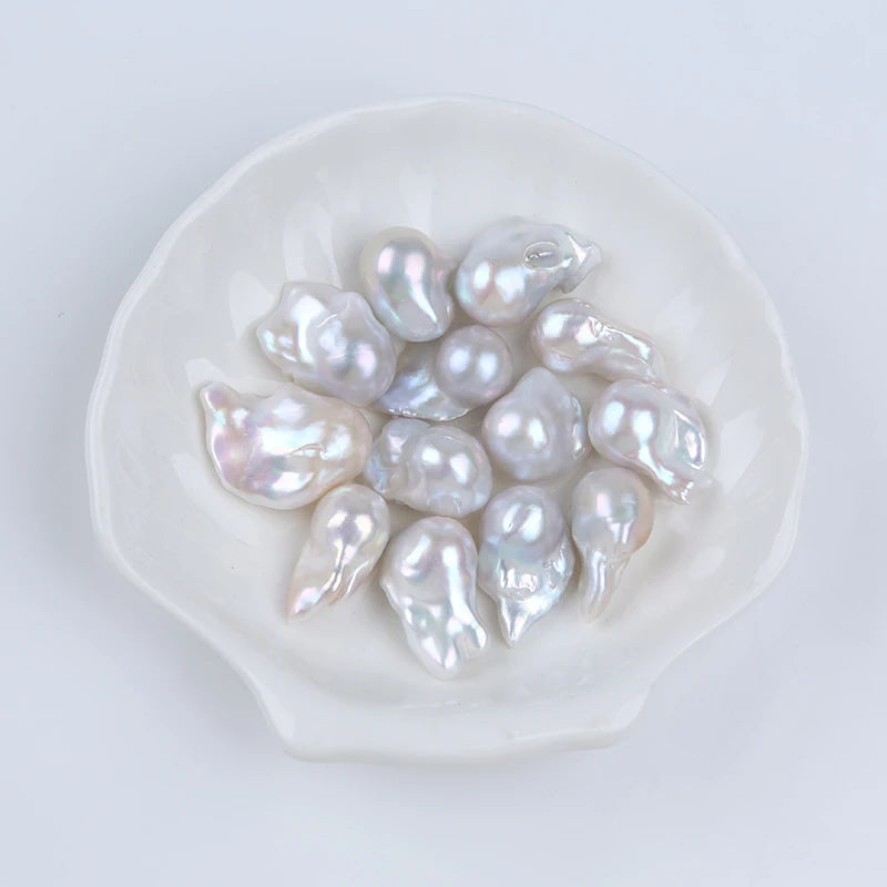 Zhuji 11-18mm White Natural Freshwater Pearl AA Grade Baroque Shape for Jewelry DIY Making