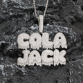 CP05 Custom Name Letters Brass Setting CZ Pendant Iced Out Zircon Hip Hop Necklace Gift