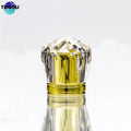 Tuoou In Stock Wholesale Custom logo Fancy Plastic Surlyn Clear Crystal Acrylic Luxury Lid Neck 15mm Perfume Bottle Over Cap