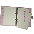Wholesale PU Leather Notebooks Customizable Journal Diary 2022 Planner Extra Thick Paper Loose Leaf A5 A6 Binder Notepad