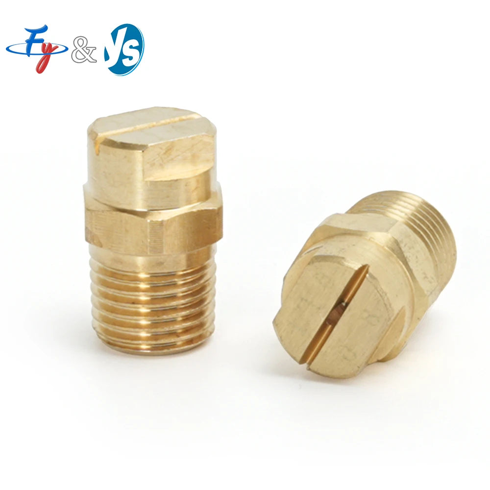 Quality Brass H-U Flat Fan Cleaning Nozzle High Quality Brass Hu Flat Fan V Jet Water Spray Nozzle
