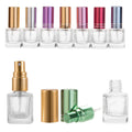 Factory Directly 5ml 10ml Perfume Bottle Screw Transparent Empty Glass Bottle With Aluminum Cap