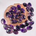 Hongzhuo Hot Sale Natural Crystal Craft Amethyst Palm Palm Healing Stones for Decoration