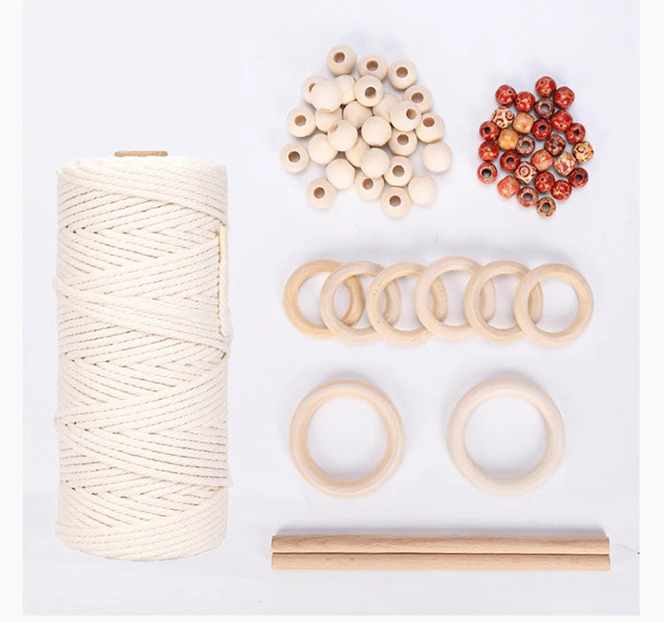 Bohemia Art decoration Customizable DIY macrame plant hangers kit for adults beginners