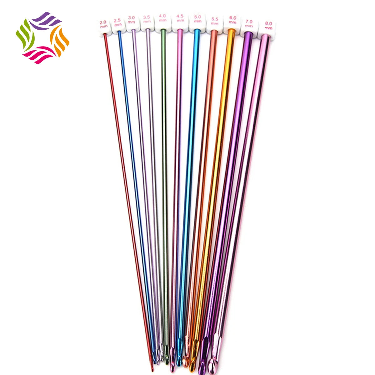 11Pcs/Set High-quality Multicolour Aluminum Crochet Hook Knitting Kit Needles for Brand