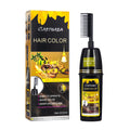 Carthaea Brand Manufacturer Hair Color Herbal Permanent Black Hair Dye Shampoo With Comb OEM Custom Herbal Hair Dye Shampoo